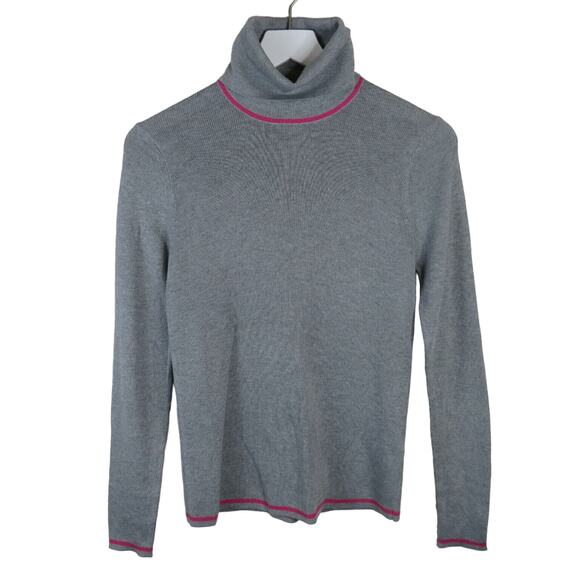 Joe Fresh Gray Pink Stripe Turtleneck NWT - Women's Small - Picture 1 of 7